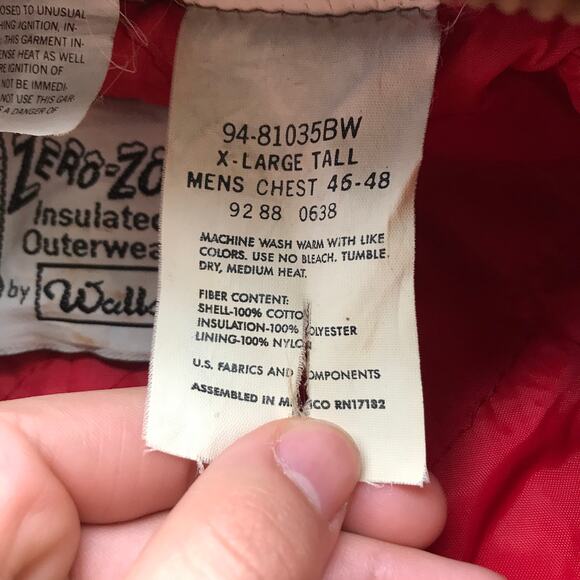 Vintage Zero Zone By Walls Insulated Canvas Coveralls Mens Large Tall Brown - Picture 3 of 16